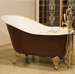 Magliezza Чугунная ванна Beatrice 153x76,5 (ножки золото) – фотография-6